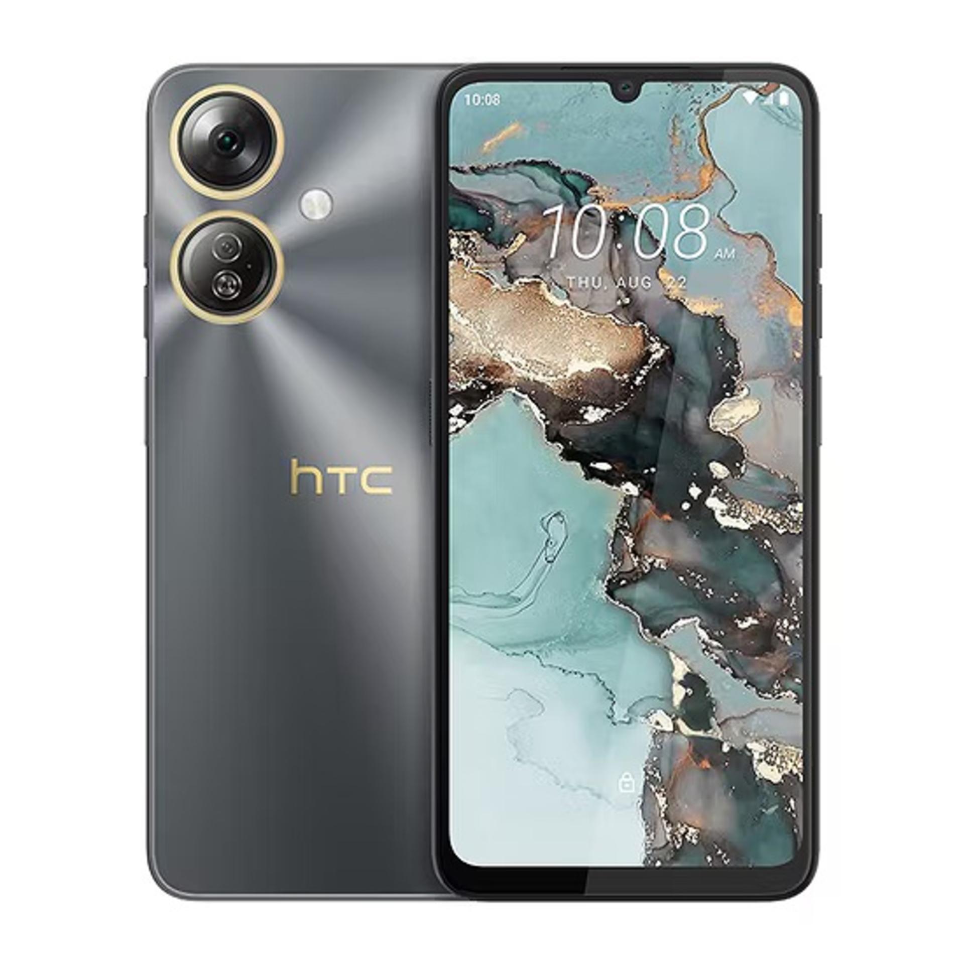 گوشی HTC Wildfire E5 Plus از نمای جلویی و پشتی