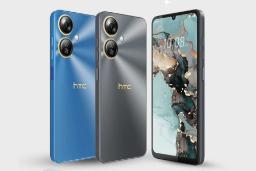 سه عدد گوشی HTC Wildfire E5 Plus کنار هم