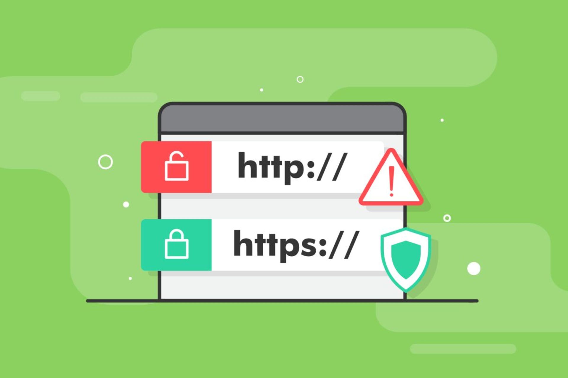 https درمقابل http