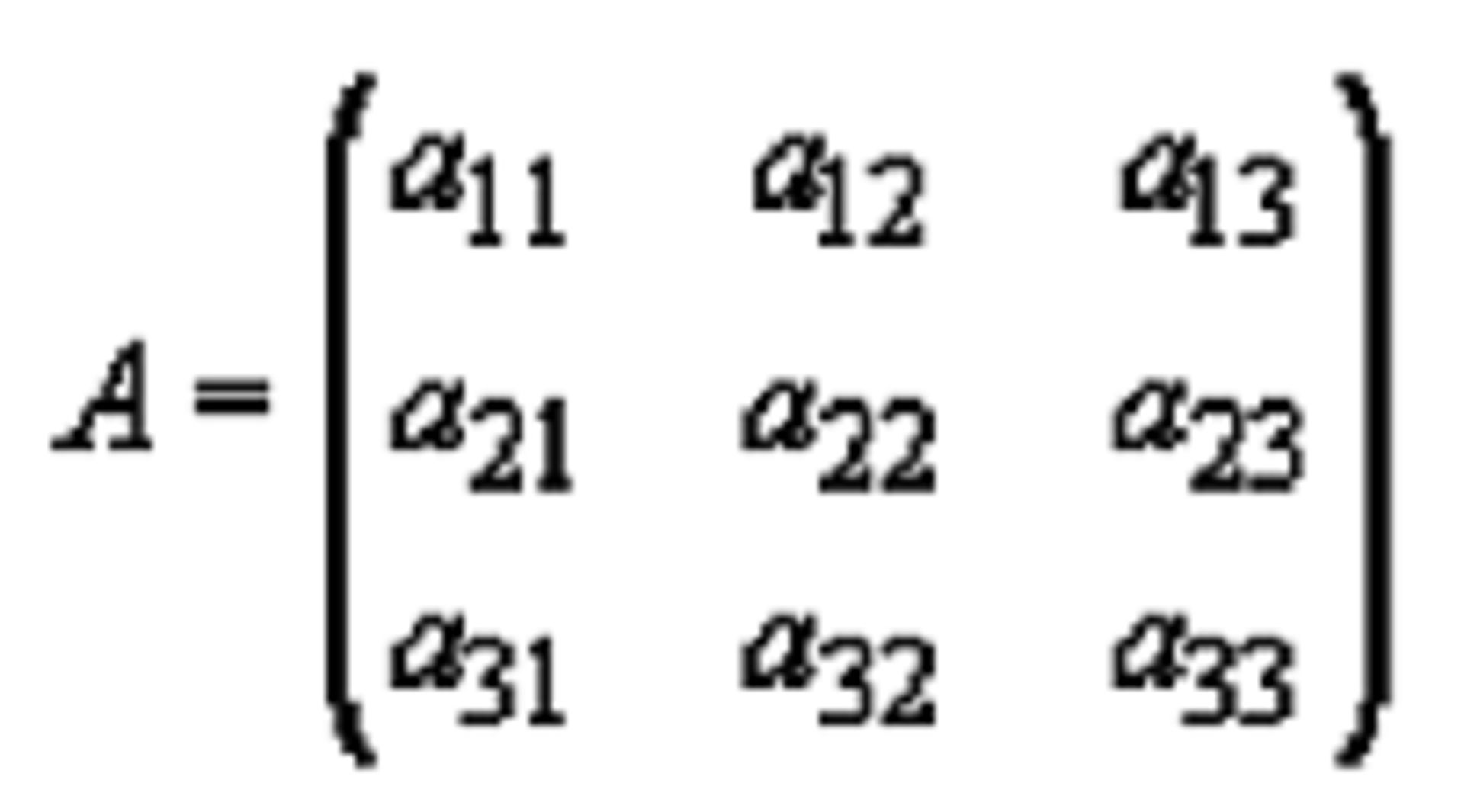 3x3 Matrix