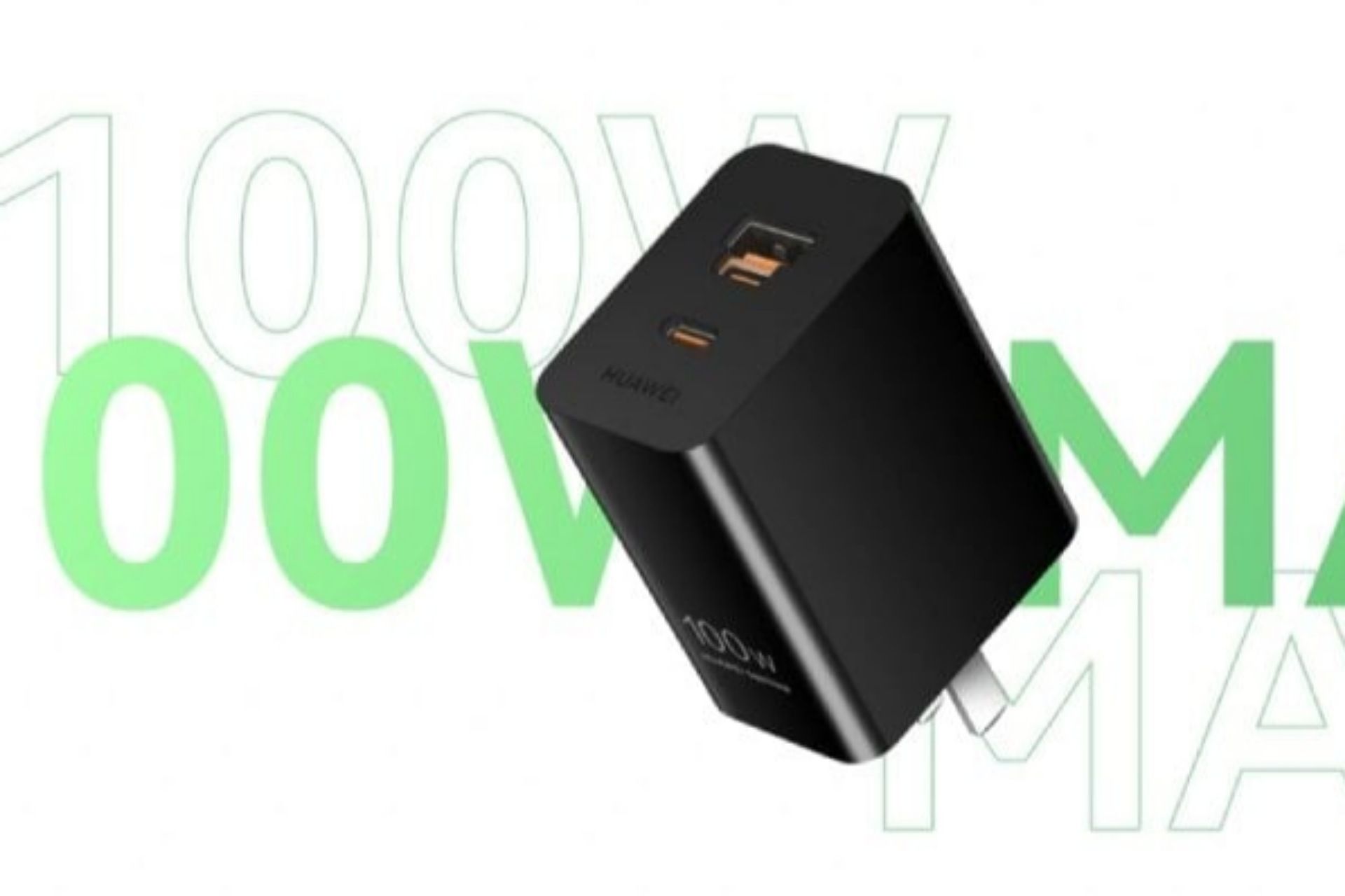 شارژر ۱۰۰ واتی هواوی در رنگ سیاه