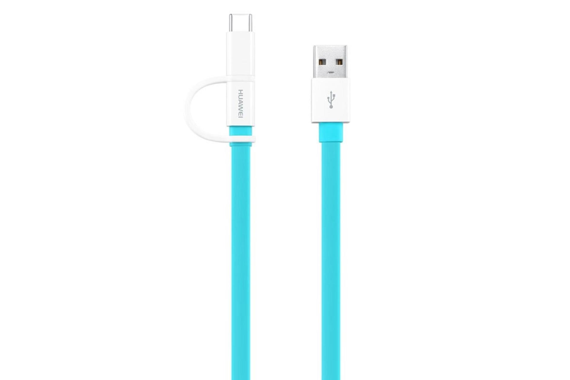 کابل شارژ USB هواوی Type-A به Micro-USB+Type-C مدل AP55S با طول 1.5 متر