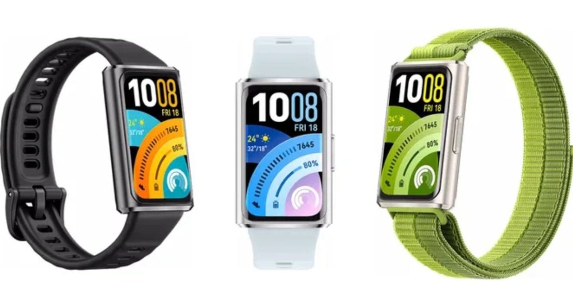 نمای جلو و رنگ‌بندی ساعت هوشمند هواوی بند ۱۱ پرو