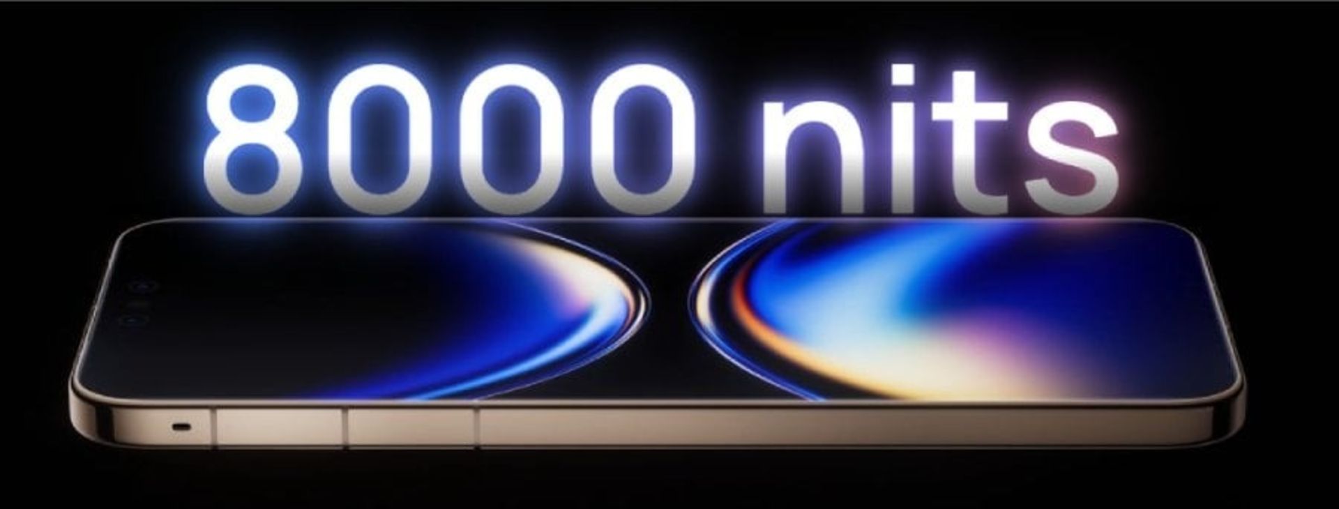 نمایشگر هواوی میت ۸۰ پرو مکس با عدد ۸۰۰۰ نیت