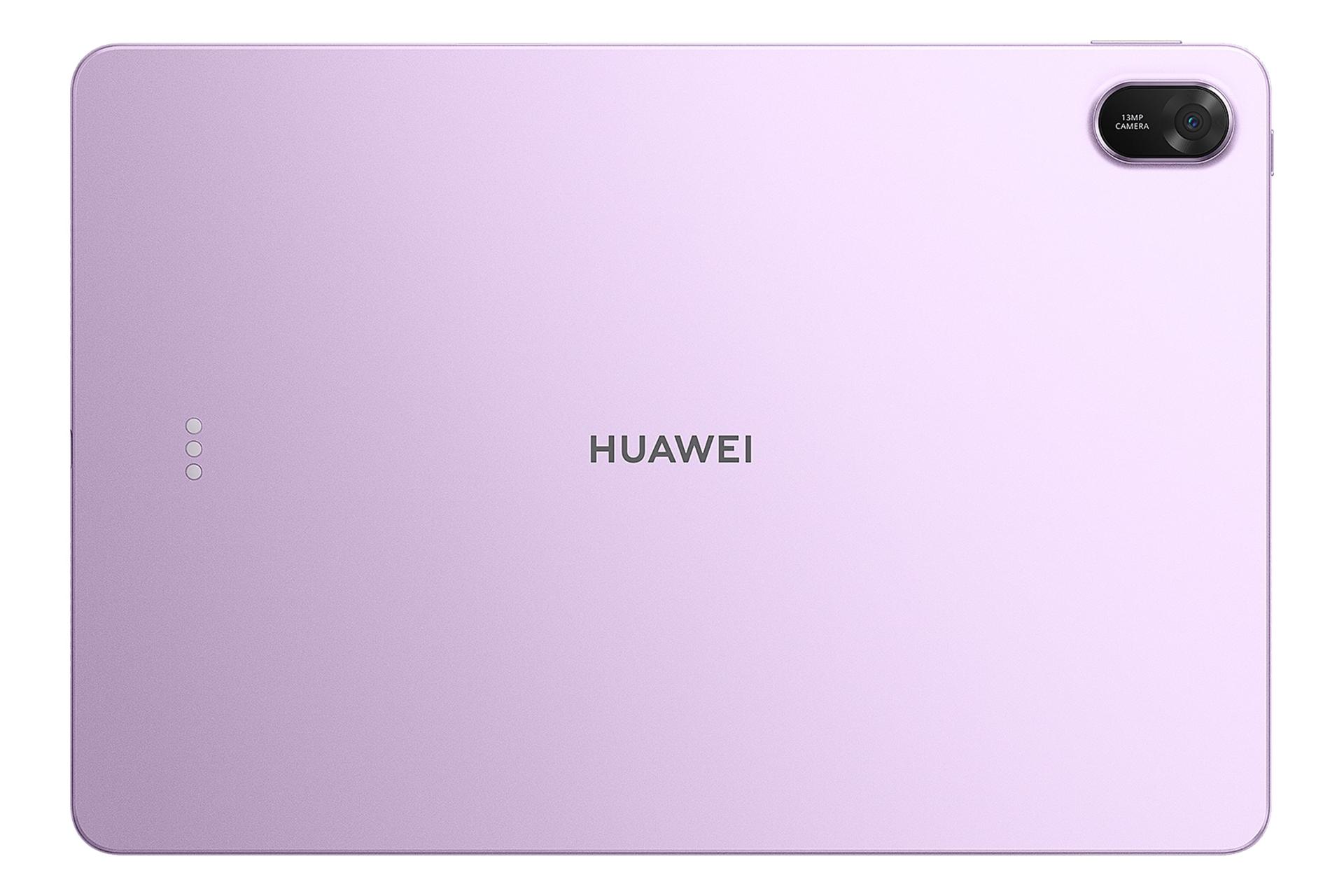 نمای پنل پشت تبلت میت پد 11.5 هواوی نسخه 2026 / Huawei MatePad 11.5 2026 با نمایش دوربین و لوگو رنگ بنفش