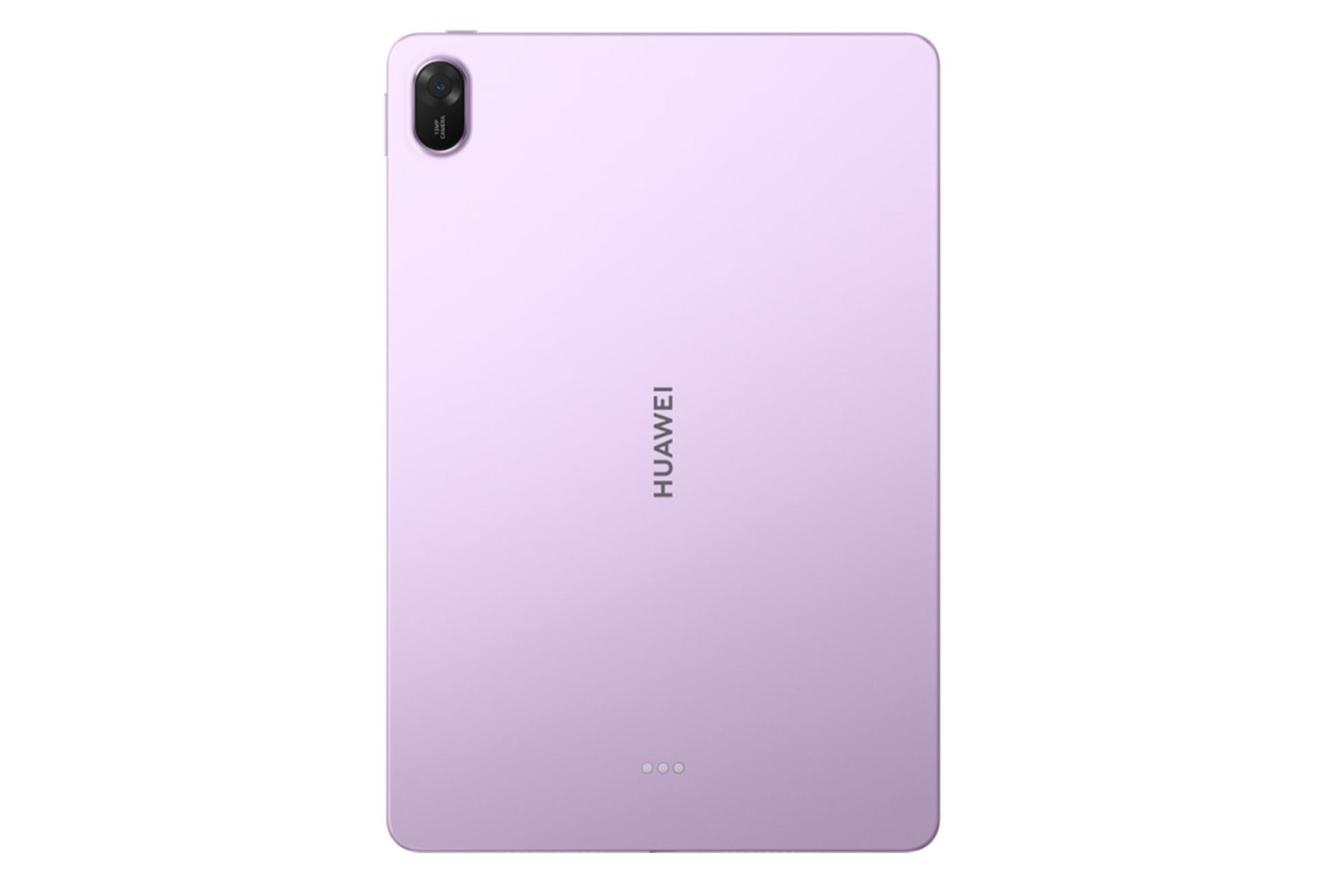 نمای پنل پشت تبلت میت پد 11.5 هواوی نسخه 2025 / Huawei MatePad 11.5 2025 با نمایش دوربین و لوگو رنگ بنفش