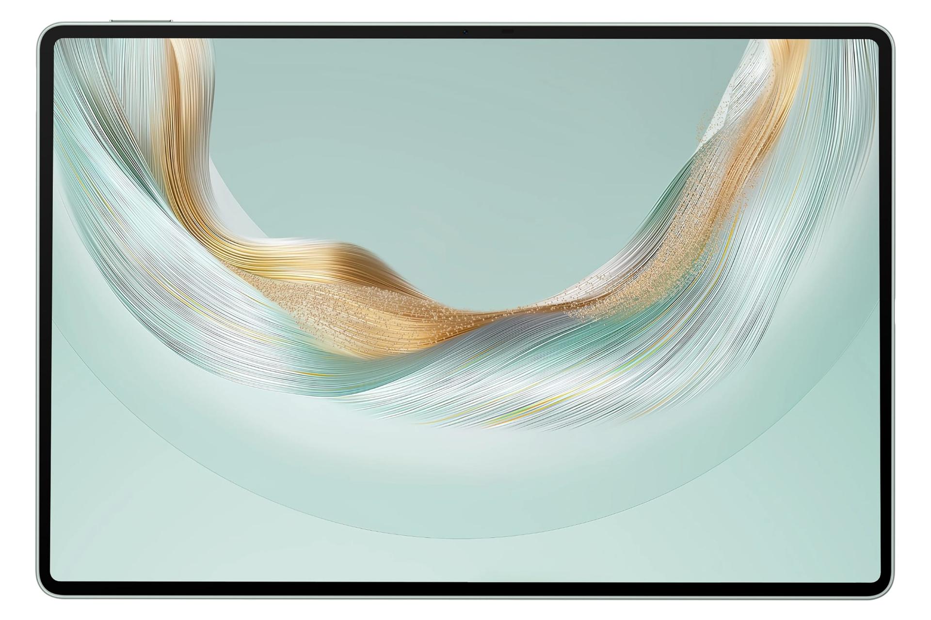 نمای پنل جلوی تبلت میت پد پرو 12.2 هواوی نسخه 2025 / Huawei MatePad Pro 12.2 2025 با نمایش حاشیه‌های نمایشگر و دوربین سلفی