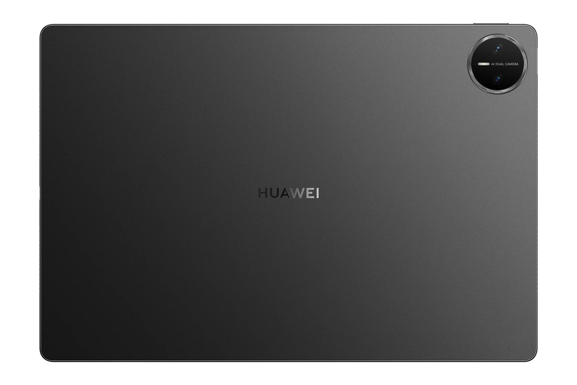 نمای پنل پشت تبلت میت پد پرو 13.2 هواوی نسخه 2024 / Huawei MatePad Pro 13.2 2024 با نمایش لوگو و دوربین های پنل پشت رنگ مشکی