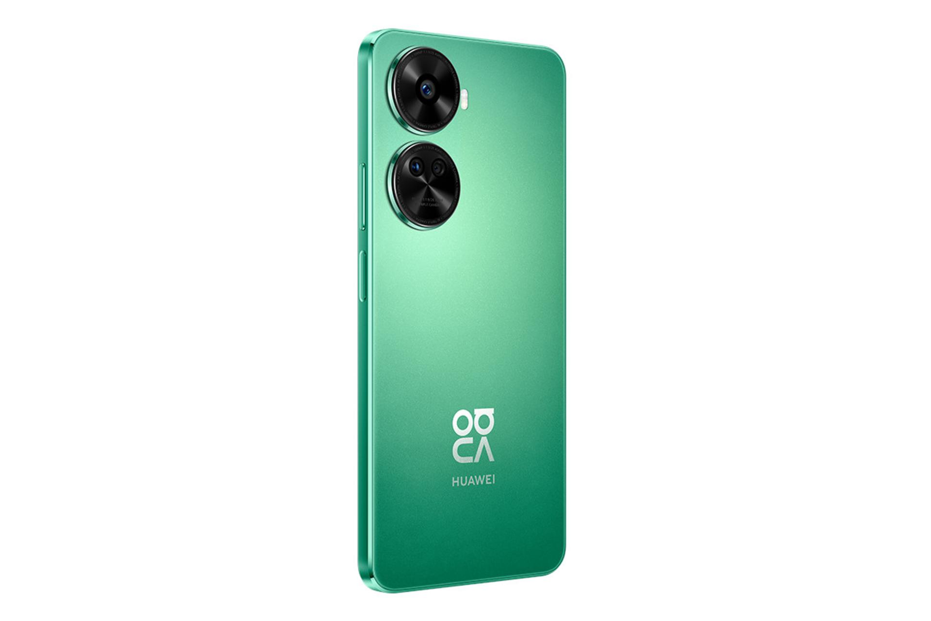 سمت چپ پنل پشت گوشی موبایل نوا 12 SE هواوی سبز / Huawei nova 12 SE