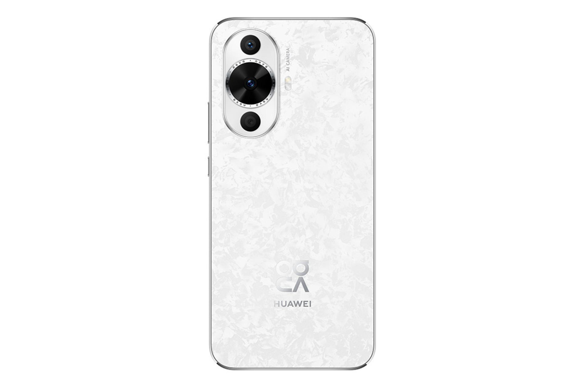 پنل پشت و چینش دوربین گوشی موبایل نوا 12s هواوی سفید / Huawei nova 12s