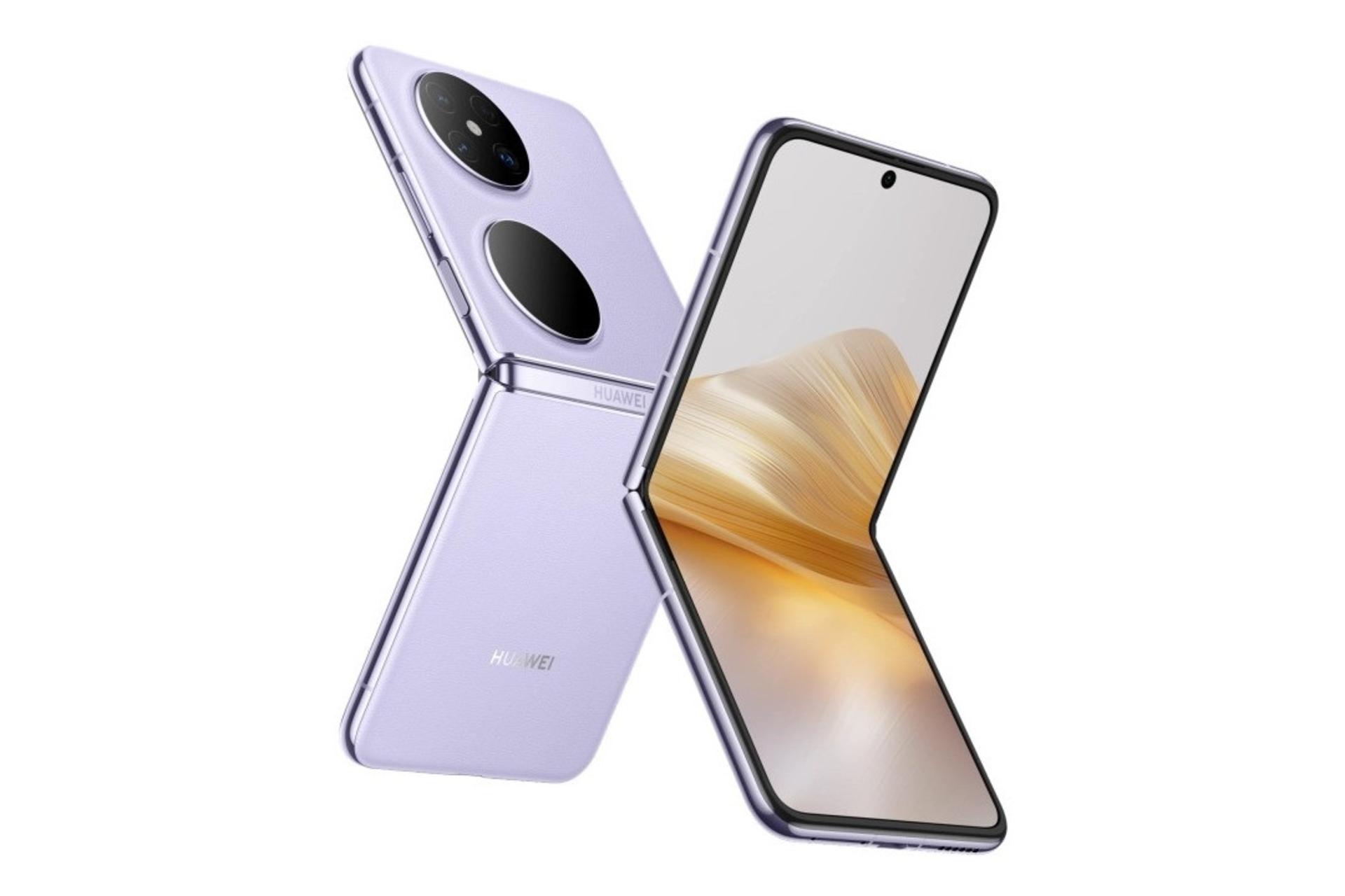 پنل جلو و پشت گوشی موبایل پاکت 2 هواوی بنفش / Huawei Pocket 2