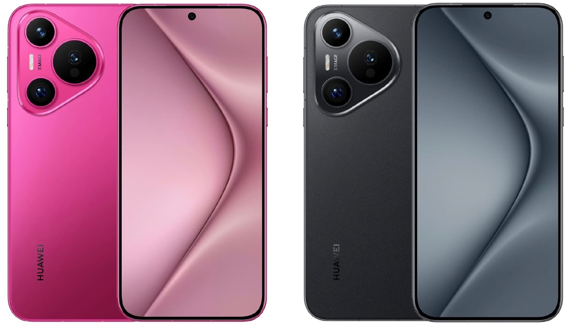 گوشی هواوی پورا ۷۰ / Huawei Pura 70 در رنگ‌های صورتی و مشکی