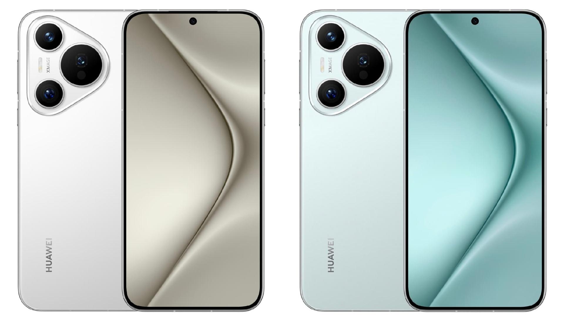گوشی هواوی پورا ۷۰ / Huawei Pura 70 در رنگ های سبز و نقره‌ای
