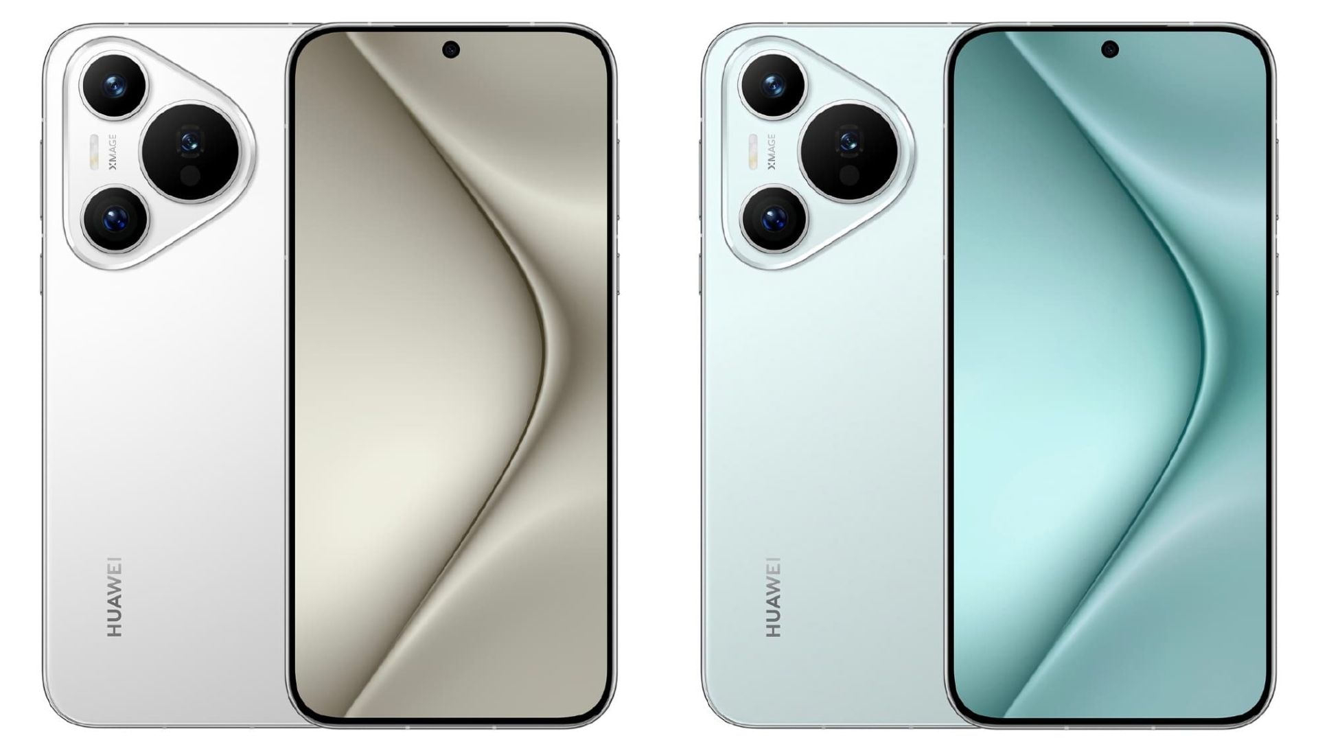 گوشی هواوی پورا ۷۰ / Huawei Pura 70 در رنگ های سبز و نقره‌ای