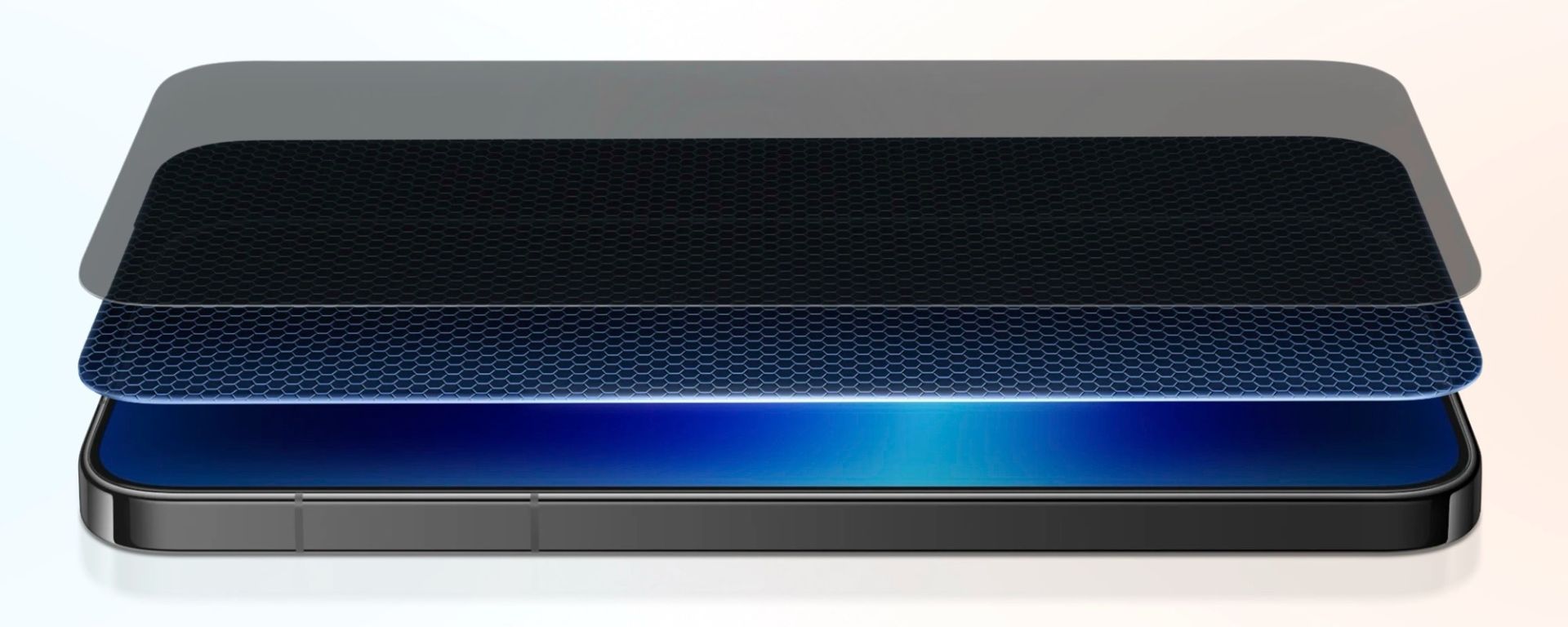 نمای چندلایه از شیشه‌ی محافظ گوشی هواوی پیورا ۹۰ پرو مکس