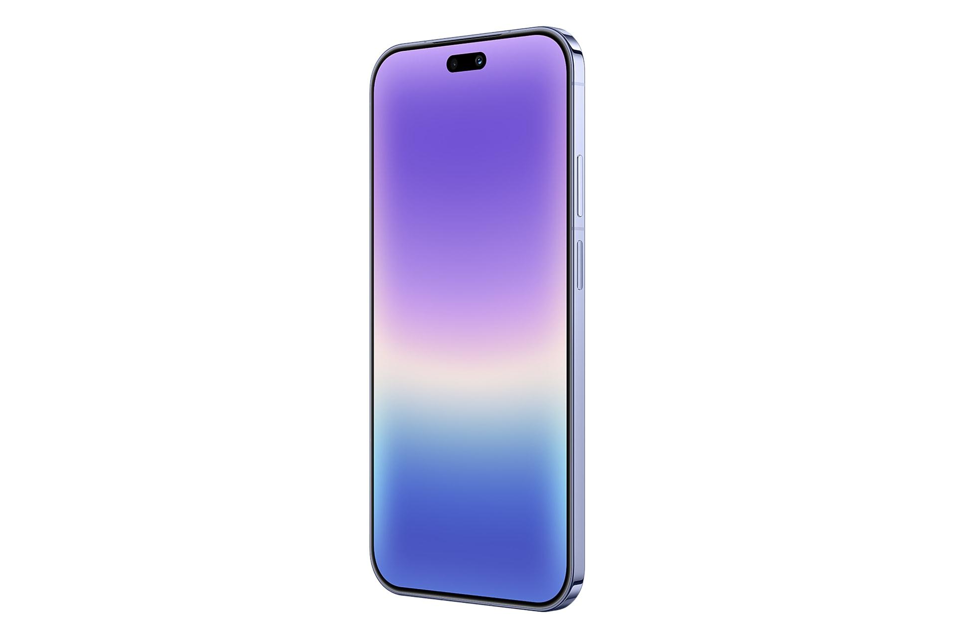 پنل جلو و صفحه نمایش گوشی موبایل پیورا 90 هواوی بنفش / Huawei Pura 90