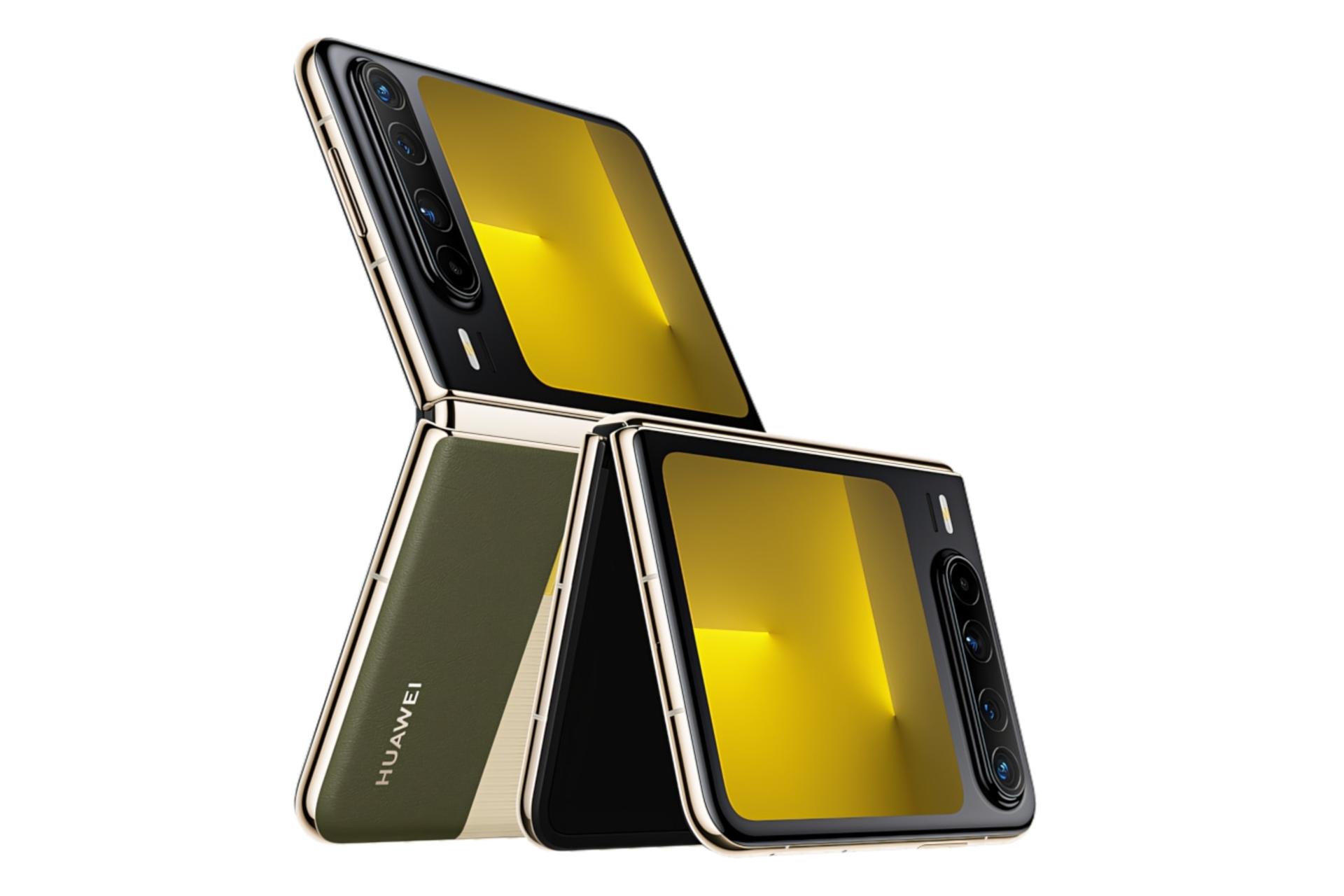 نمای جانبی گوشی موبایل پیورا ایکس هواوی سبز / Huawei Pura X