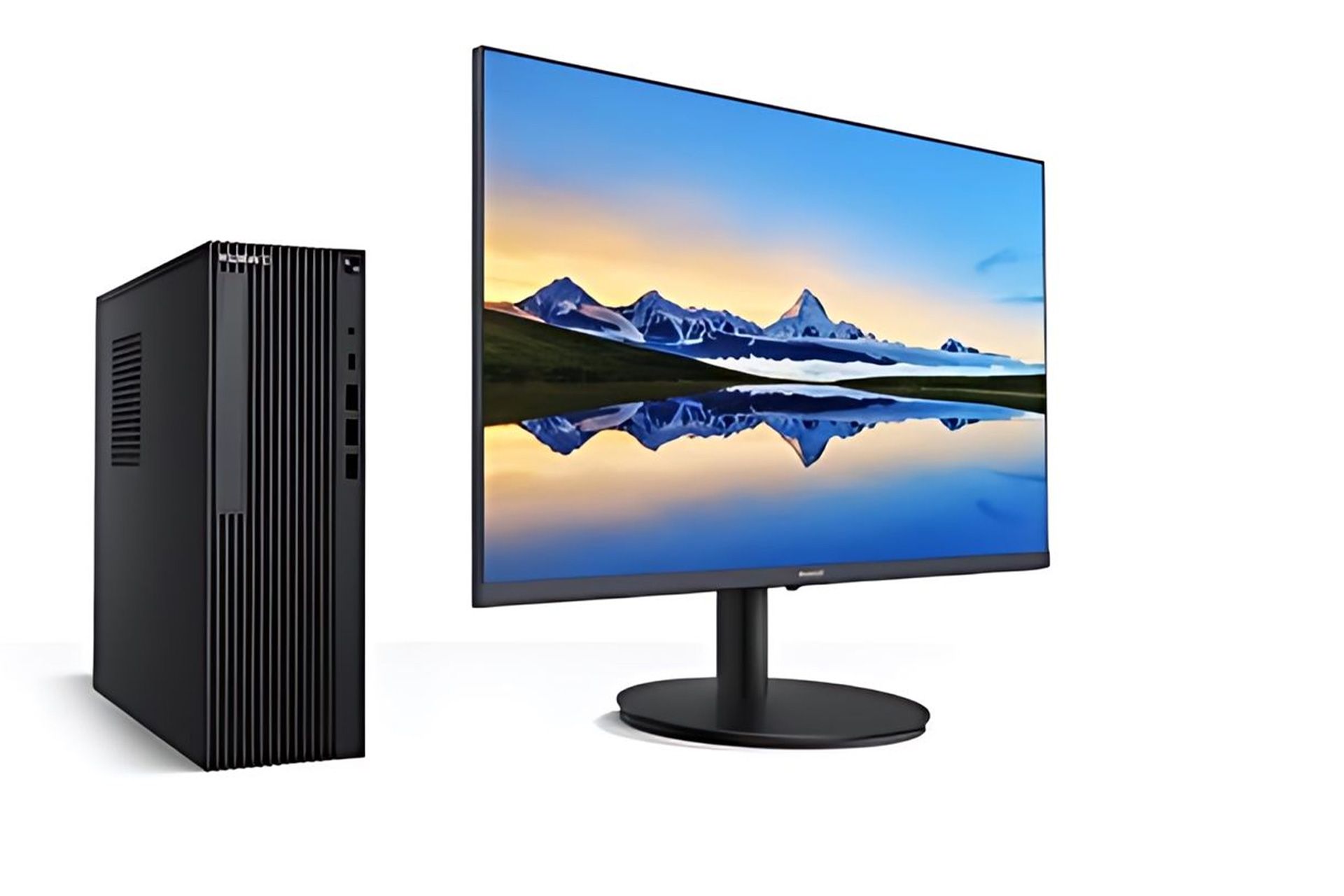 کامپیوتر هواوی Qingyun W515x در کنار مانیتور