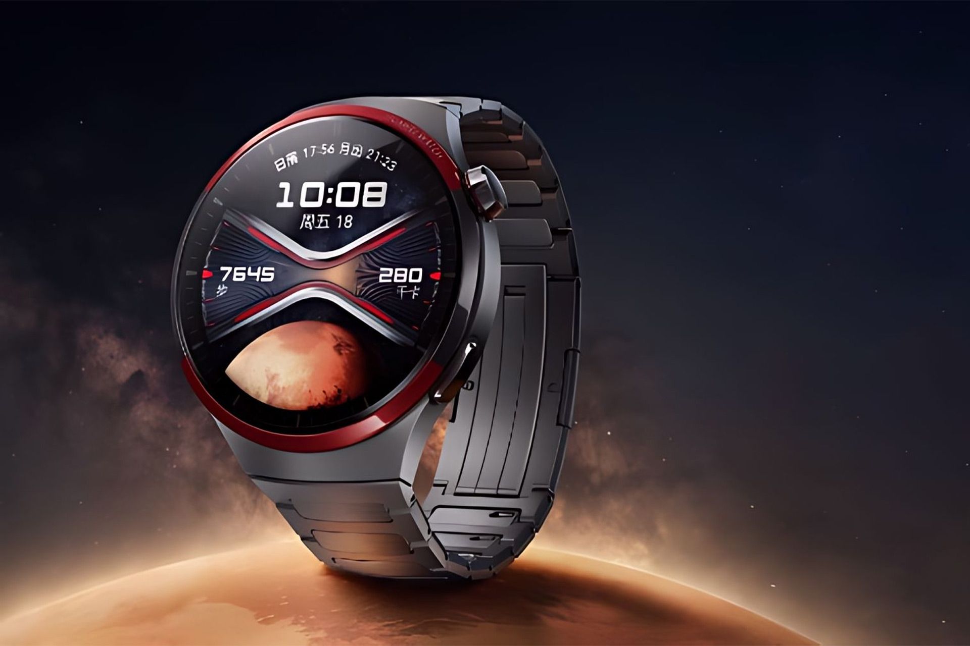 ساعت هوشمند هواوی واچ ۴ Exploration Edition از نمای جلو