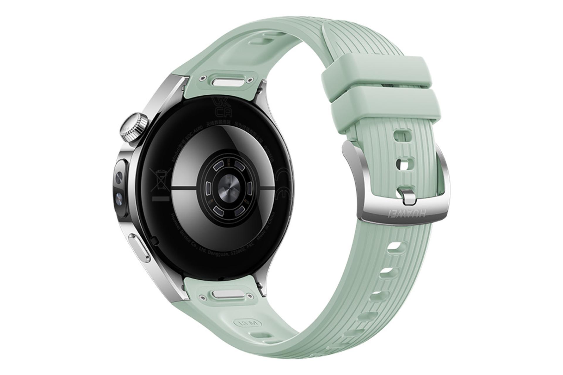 پشت ساعت هوشمند هواوی واچ 5 مدل 42 میلی‌متری سبز / Huawei Watch 5 42mm