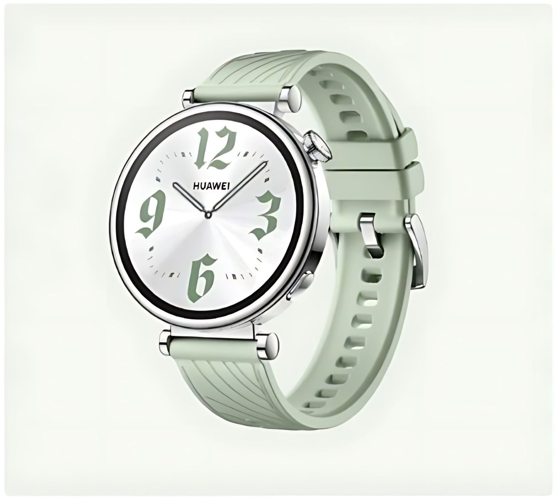 ساعت هوشمند هواوی واچ GT 4 از نمای جلو رنگ سبز