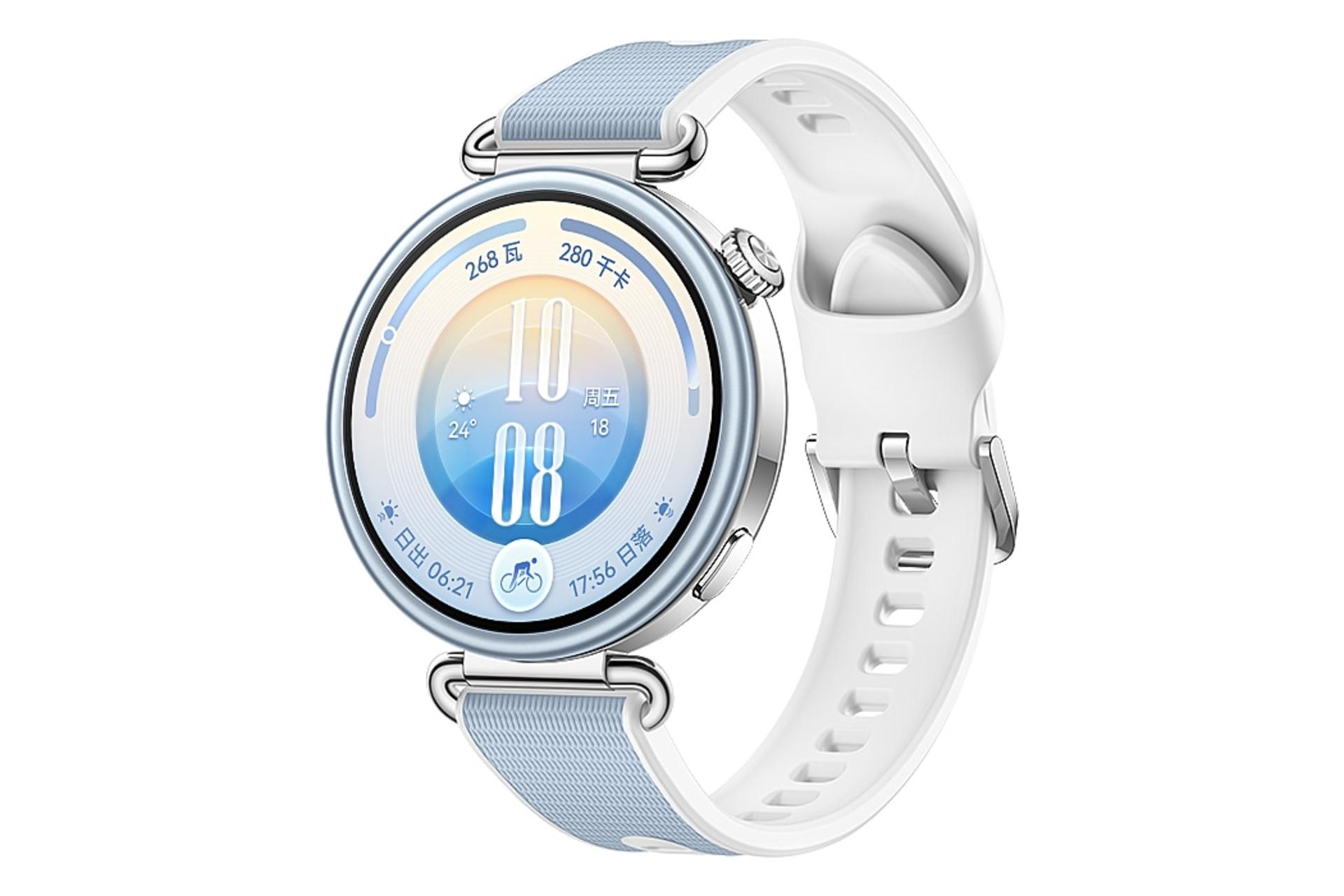 ساعت هوشمند هواوی واچ GT 7 نسخه 41 میلی‌متری نقره ای با بند آبی / Huawei Watch GT 7 41mm