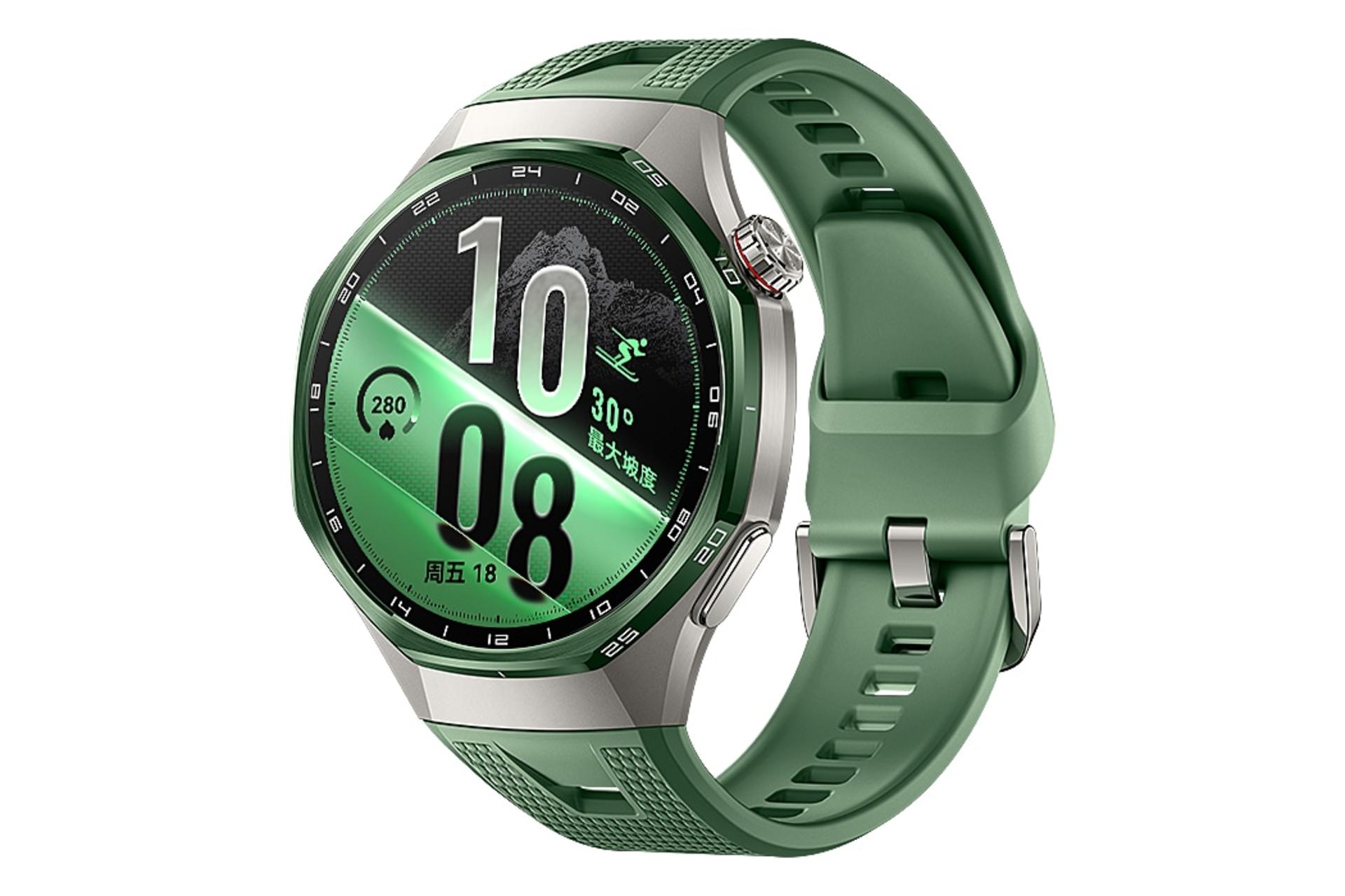 ساعت هوشمند هواوی واچ Huawei Watch GT 7 Pro نقره ای با بند سبز