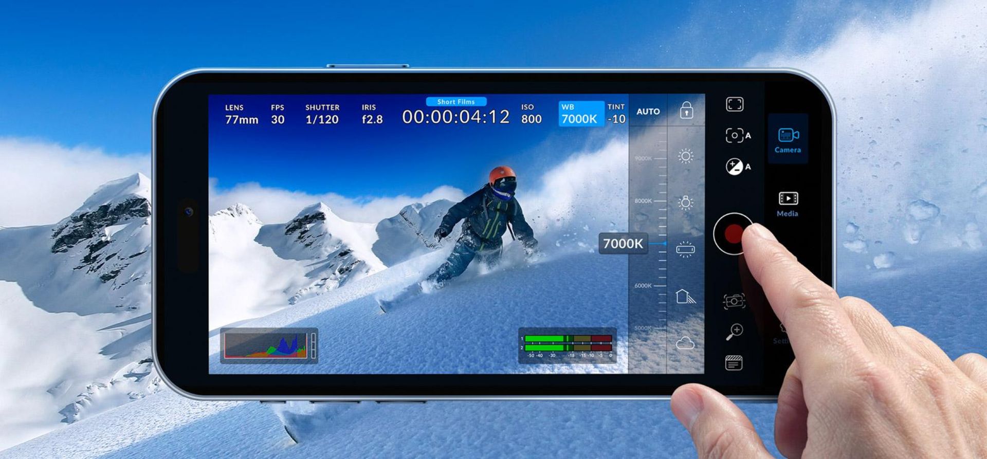 برنامه دوربین Blackmagic Camera آیفون