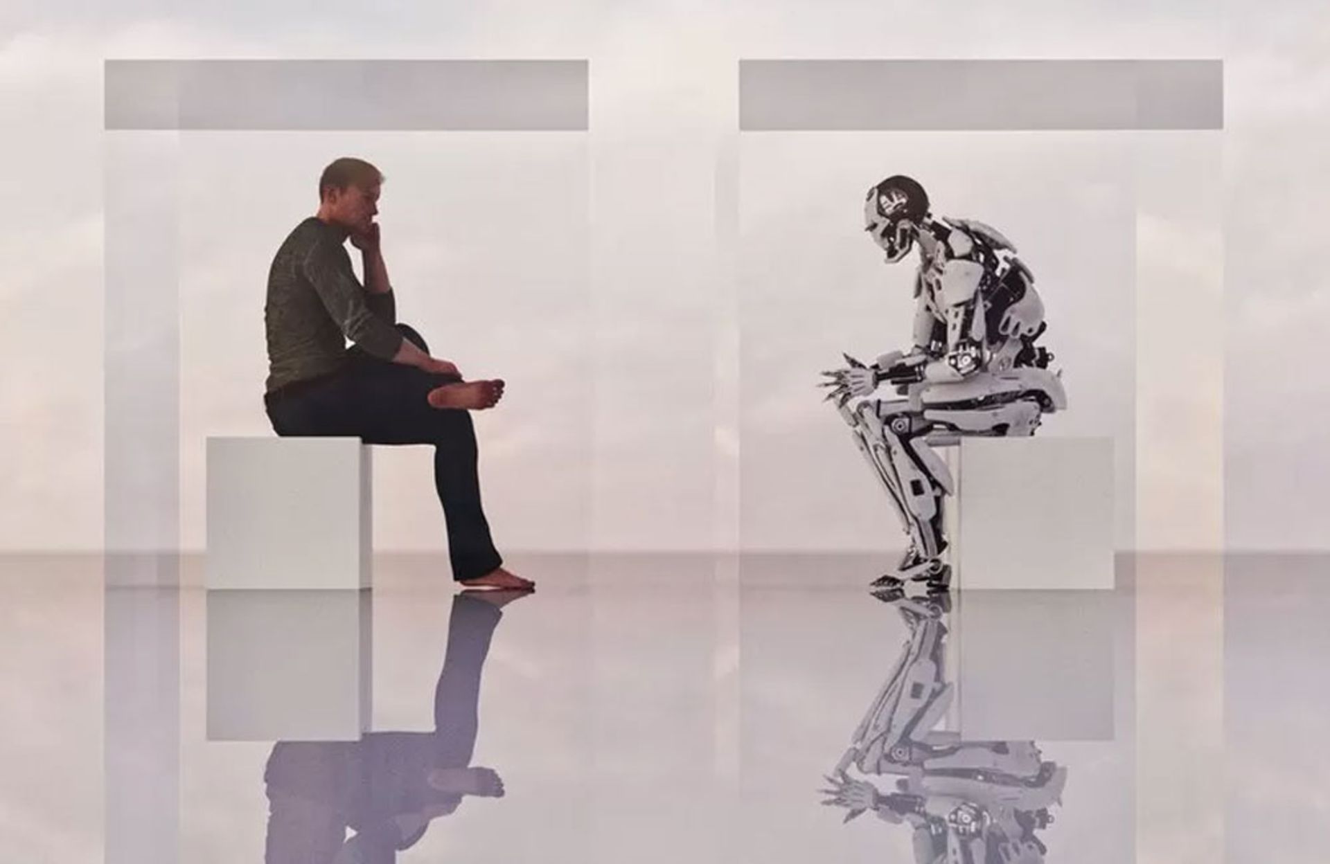 تقابل ربات و انسان