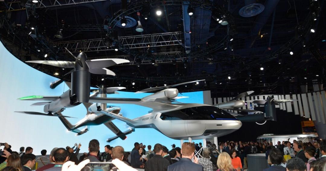 هواپیمای عمود پرواز evtol هیوندای و اوبر در نمایشگاه