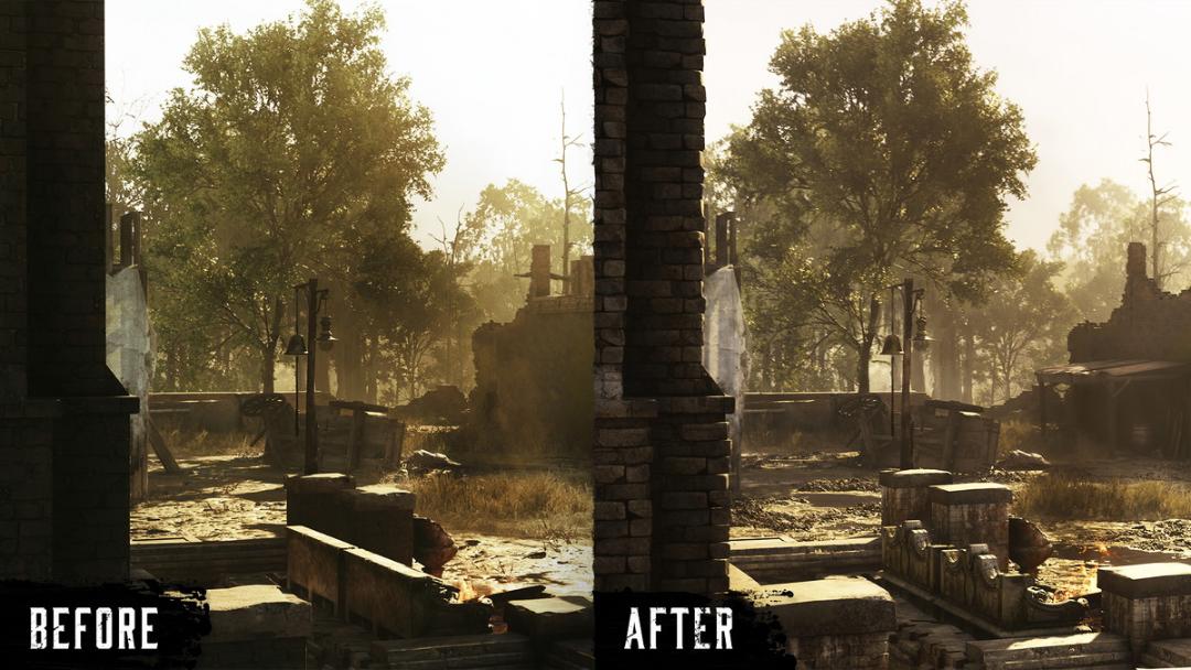 بازی Hunt: Showdown قبل و بعد از آپدیت رندرینگ
