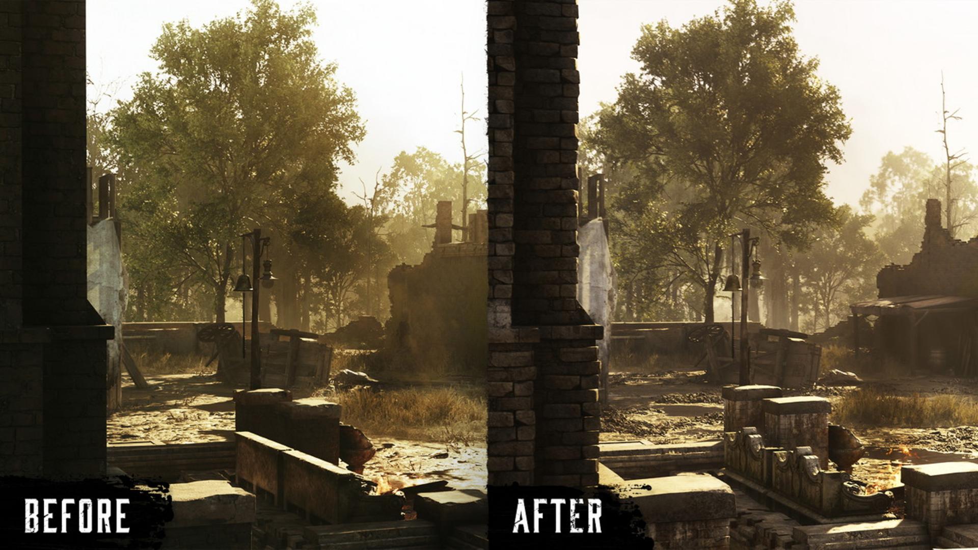 بازی Hunt: Showdown قبل و بعد از آپدیت رندرینگ