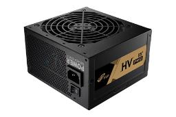 نمای نیمرخ پاور کامپیوتر اف اس پی HV PRO 85+ با توان 550 وات با نمایش لوگوی پنل کناری و درگاه برق پنل پشت