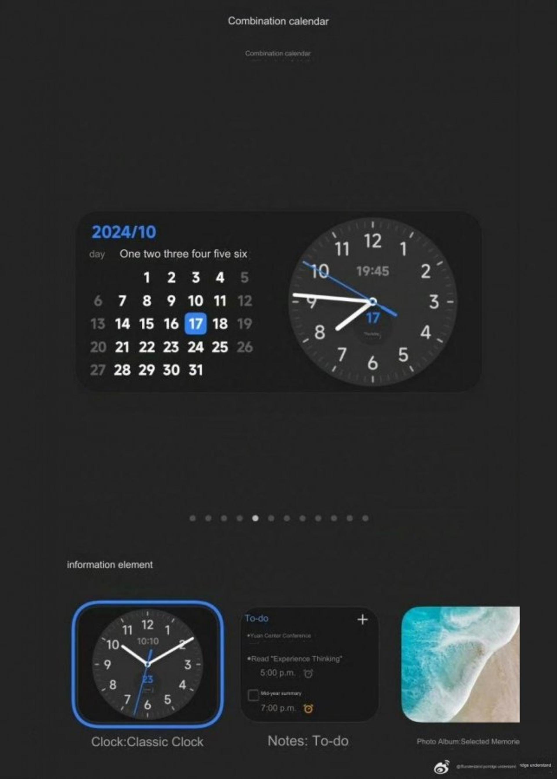 ویجت آب و هوا و تقویم بازطراحی شده hyperos 2.0