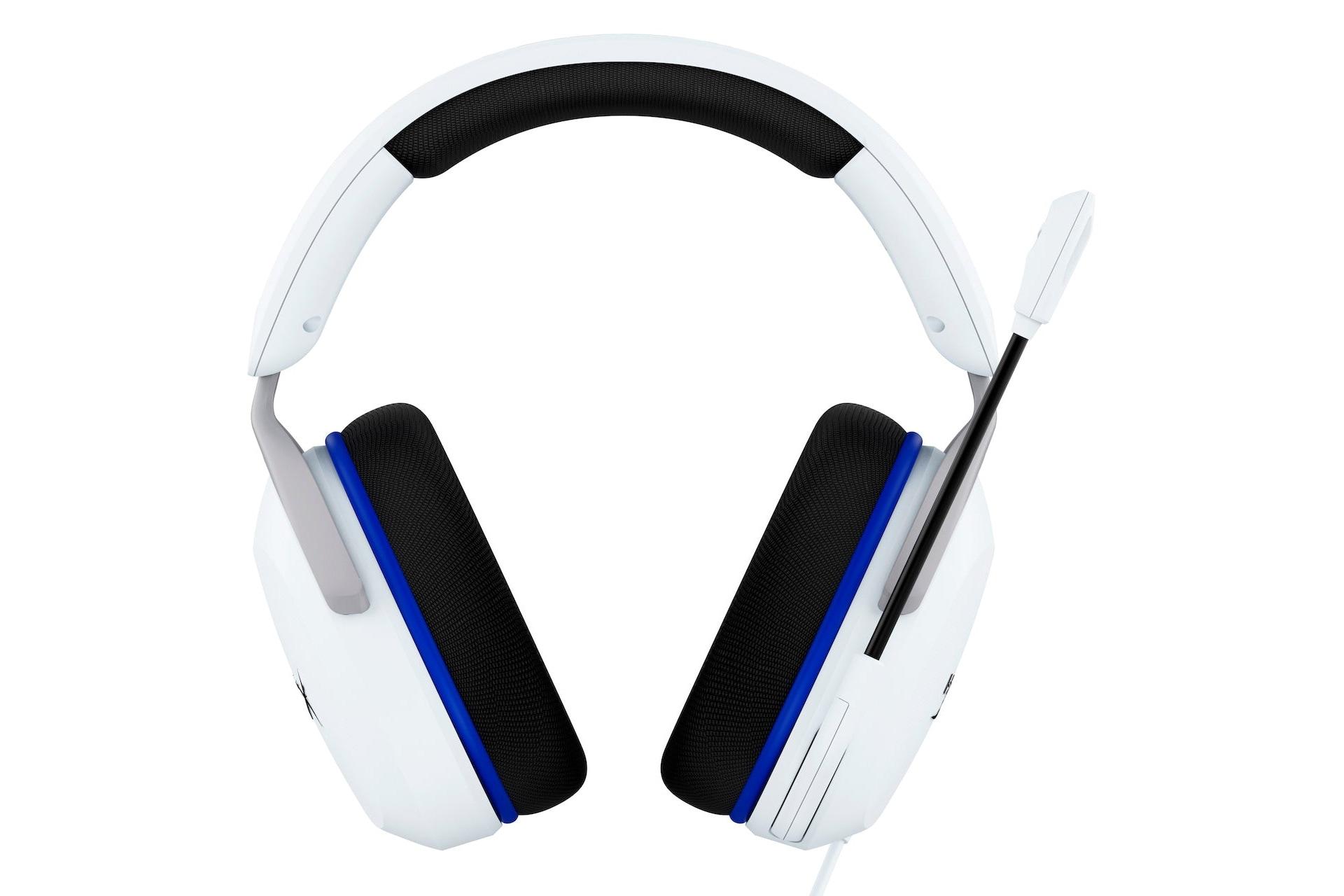 هدفون هایپر ایکس HyperX Cloud Stinger 2 Core PlayStation سفید از نمای روبرو