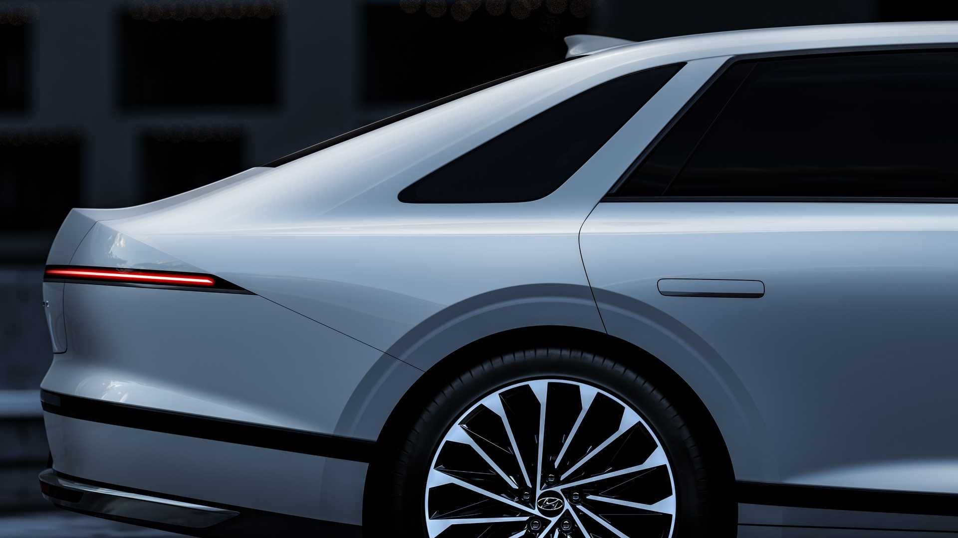 نمای انتهایی عقب هیوندای آزرا ۲۰۲۶