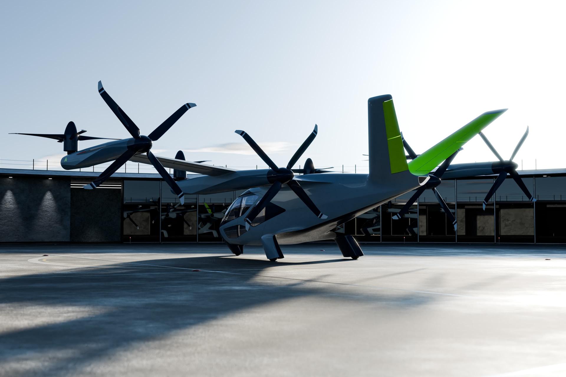 مدل مفهومی eVTOL سوپرنال هیوندای مدل S-A2 از نمای پشت