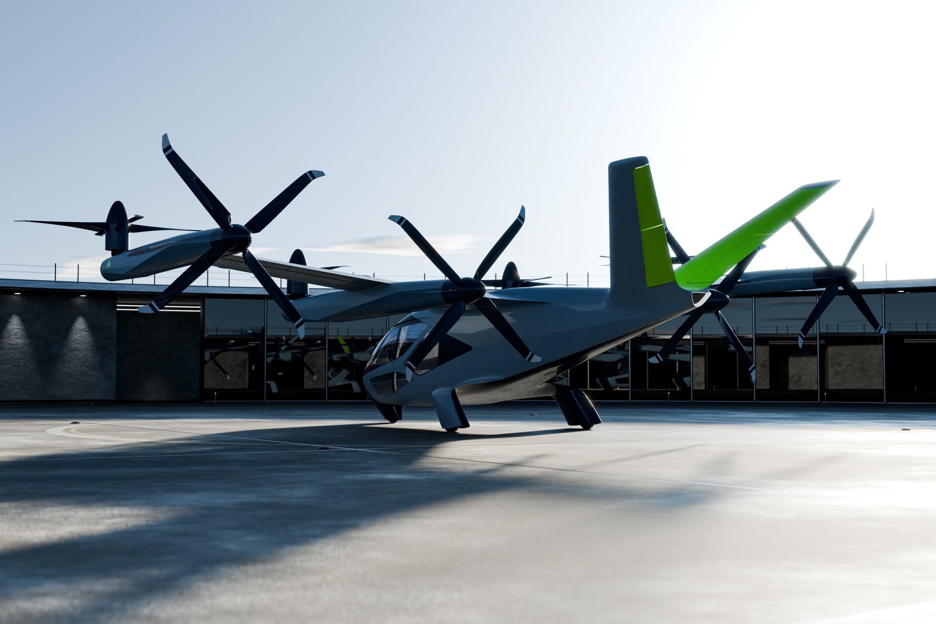 مدل مفهومی eVTOL سوپرنال هیوندای مدل S-A2 از نمای پشت