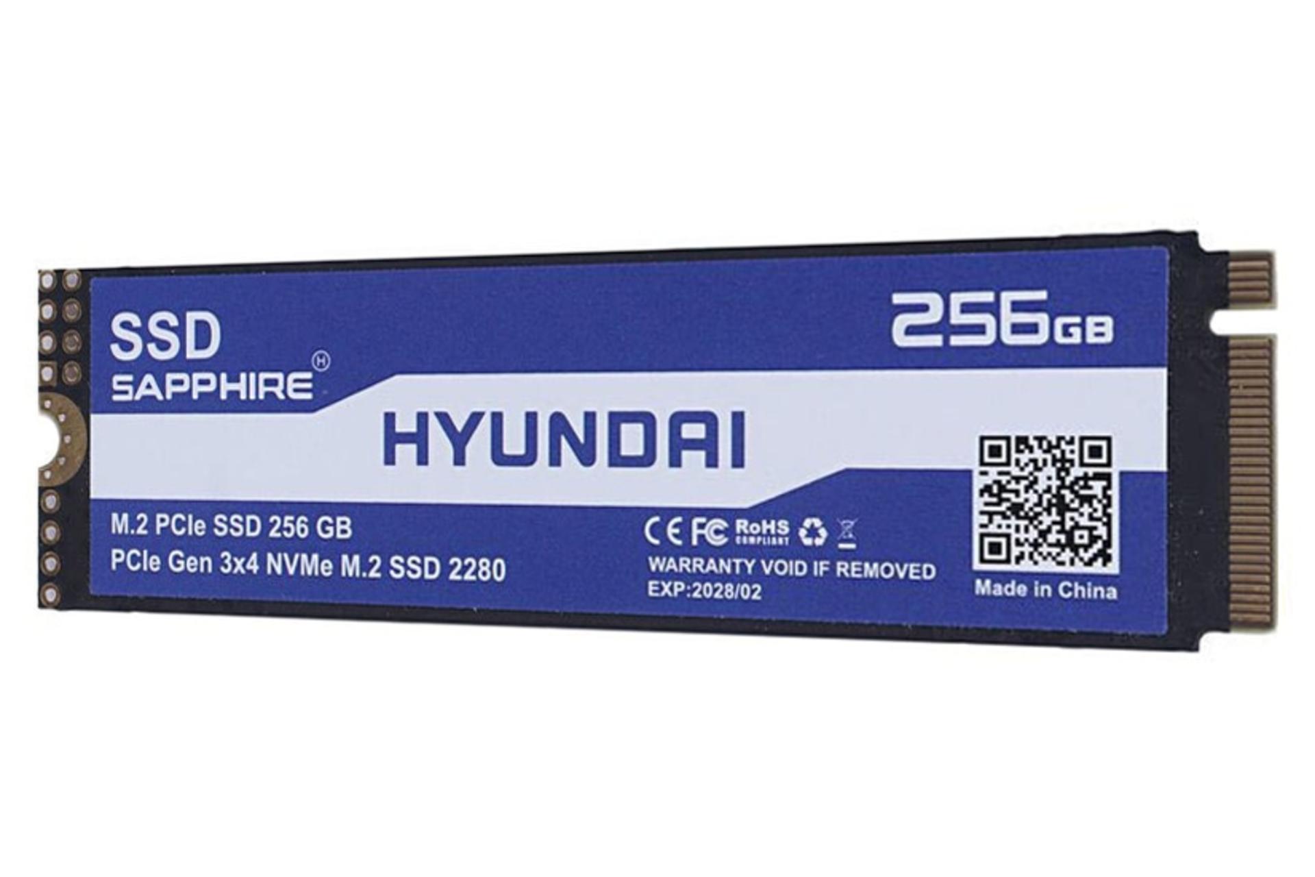 سمت راست اس اس دی هیوندای Hyundai Sapphire NVMe M.2 256GB