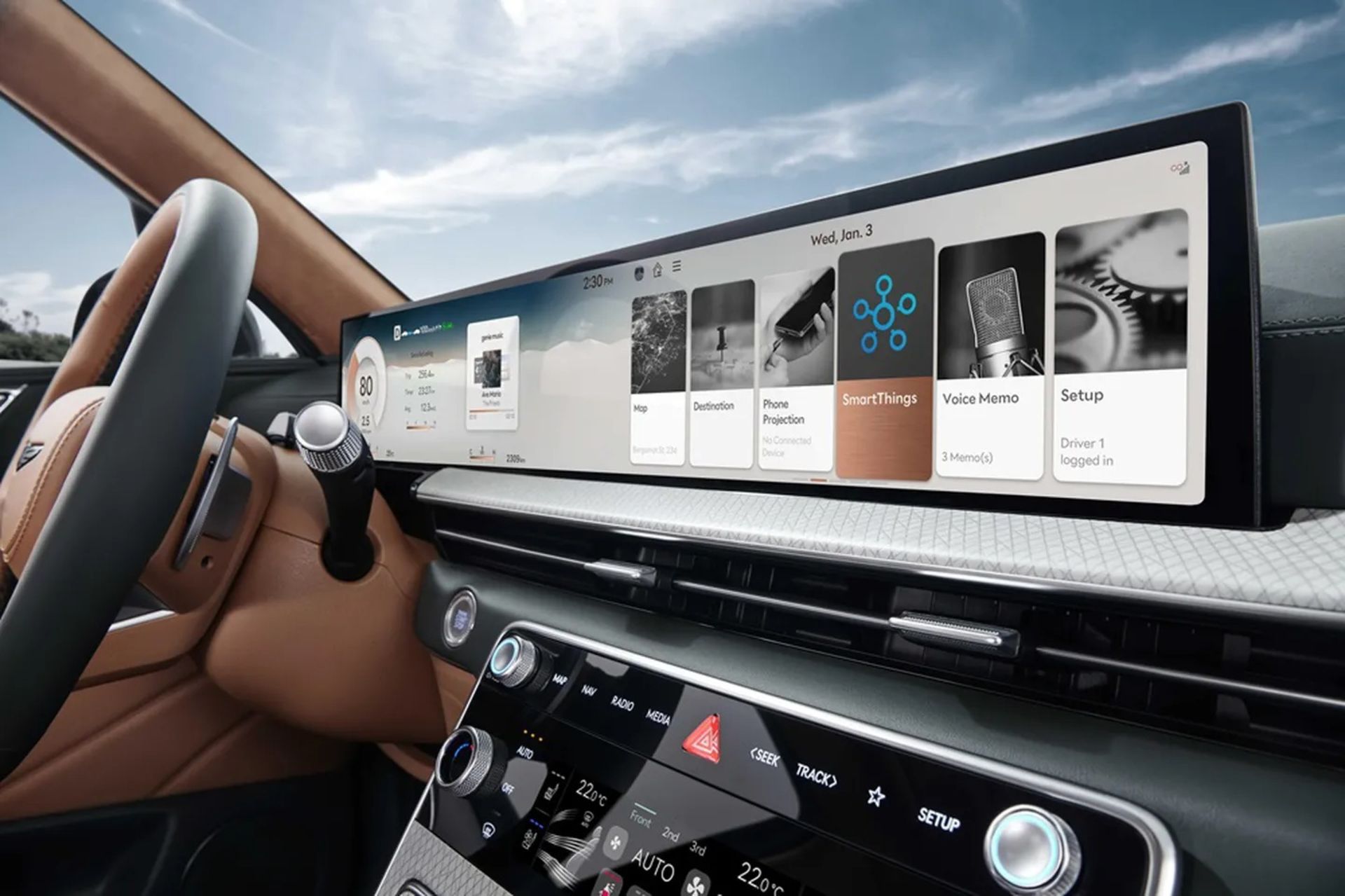 قابلیت‌های مبتنی بر پلتفرم SmartThings در خودروی هیوندای
