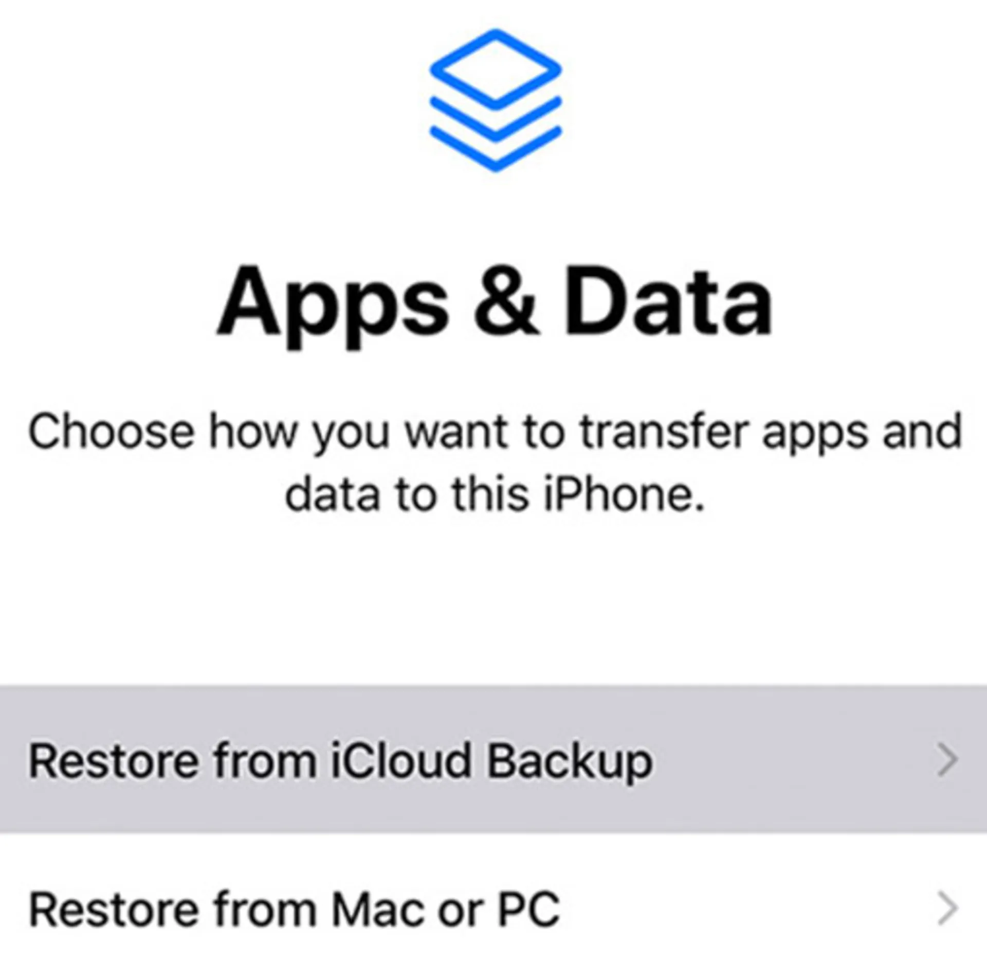 بازیابی اطلاعات از طریق iCloud