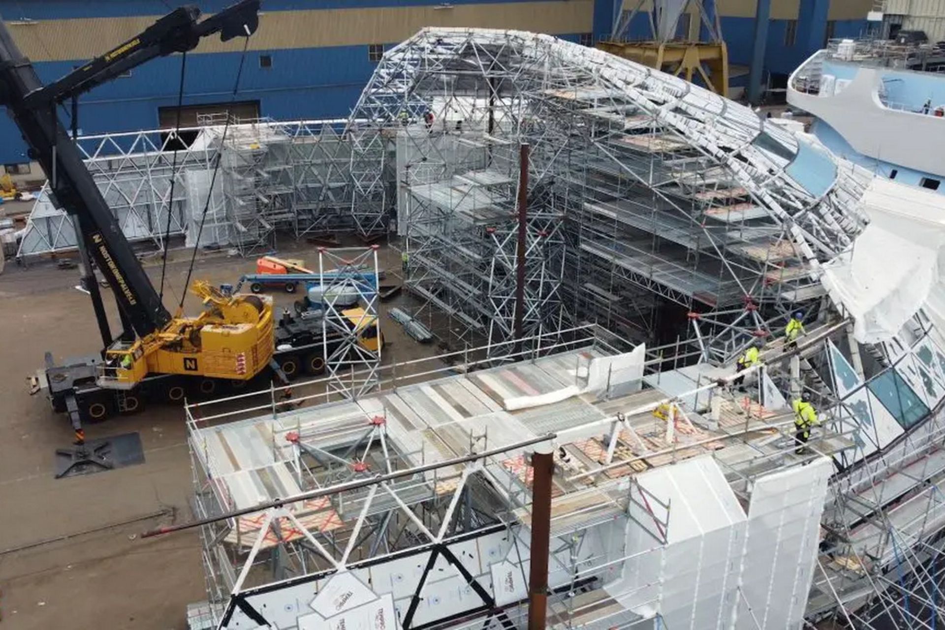 Construction of Icon of the Seas