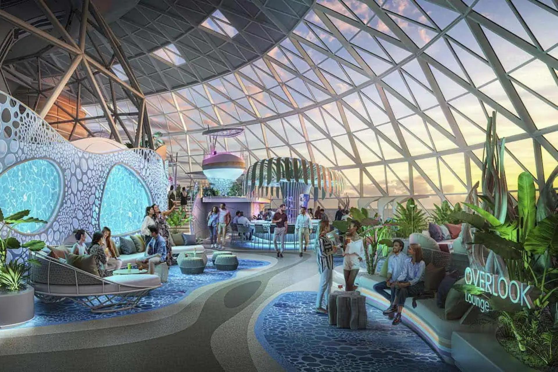 Aquadome در کشتی Icon of the Seas
