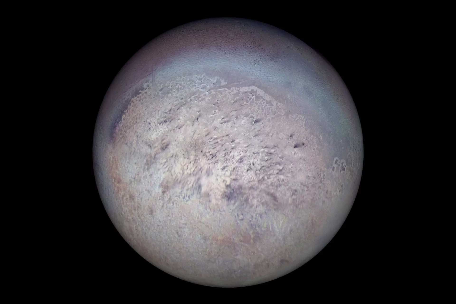 تریتون قمر نپتون از نگاه وویجر ۲