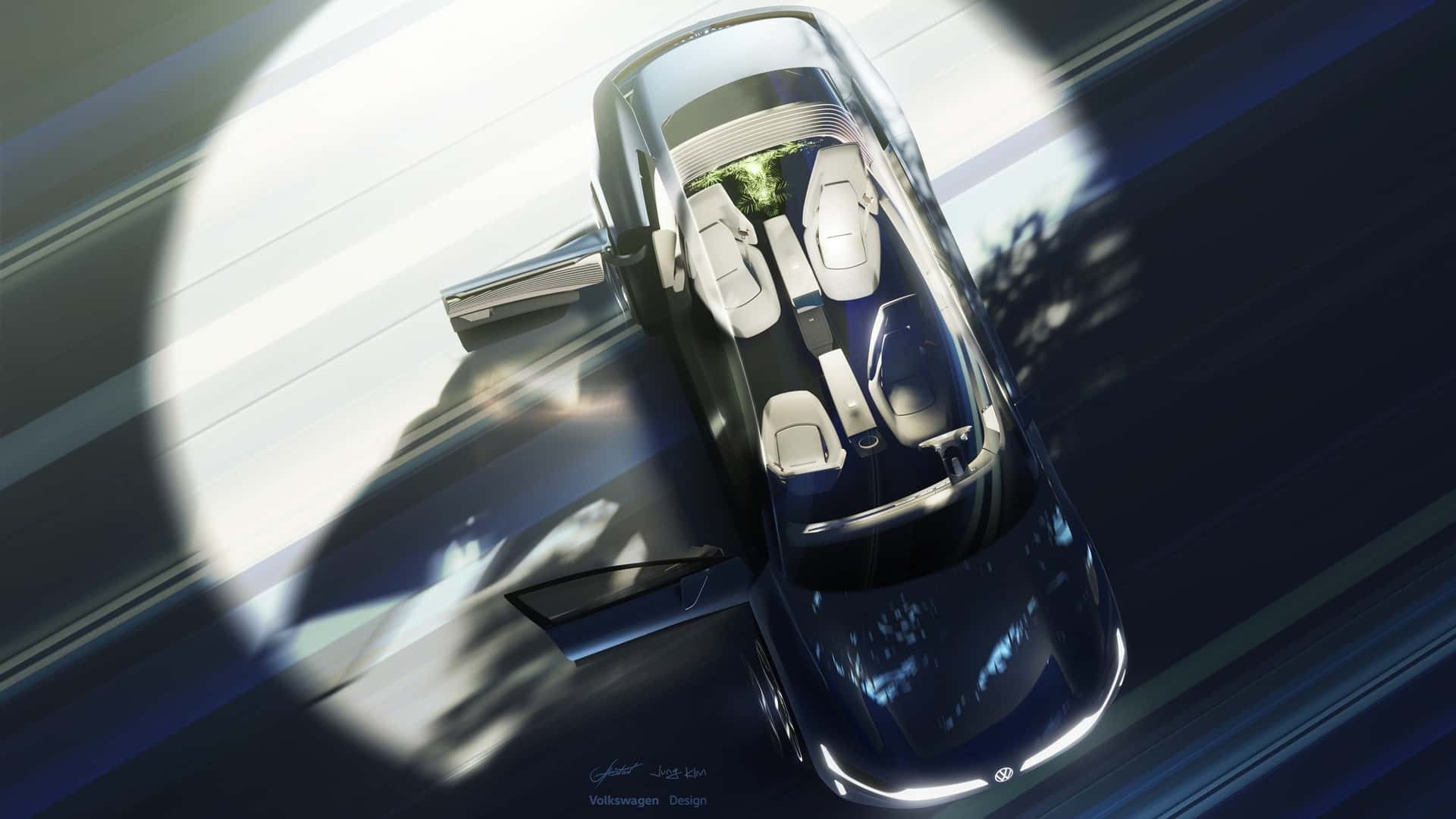 خودرو فولکس واگن ID.Code از نمای بالا