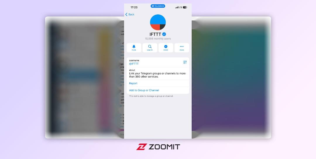 ربات تلگرام IFTTT