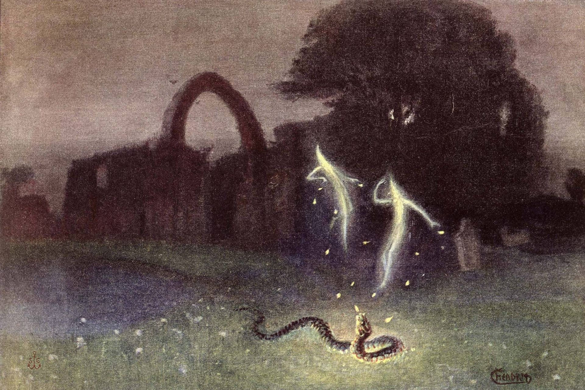 نقاشی از روشنایی مرداب اثر آرنولد بوکلین