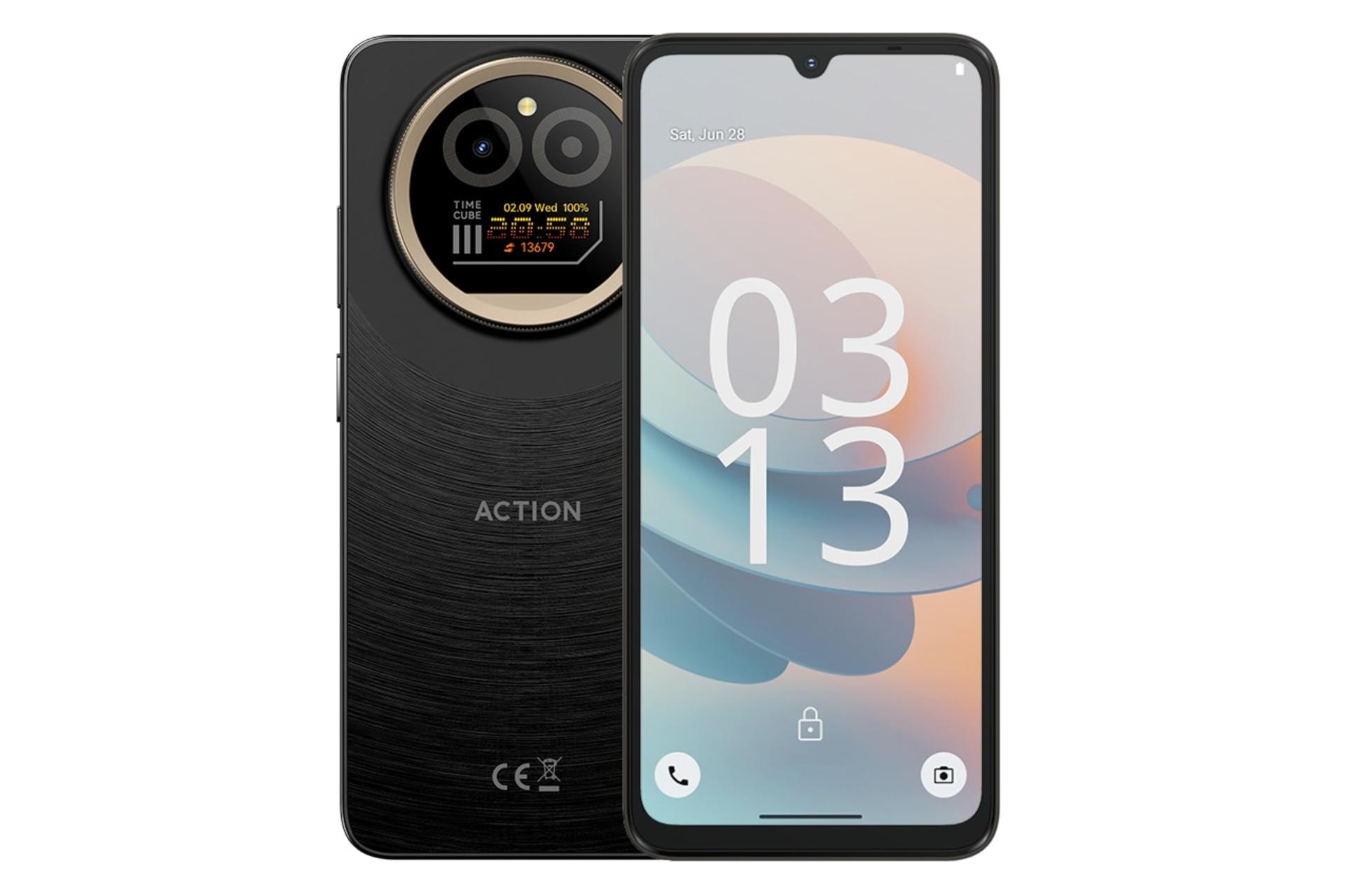پنل جلو و پشت گوشی موبایل iiiF150 Action A5Pro مشکی