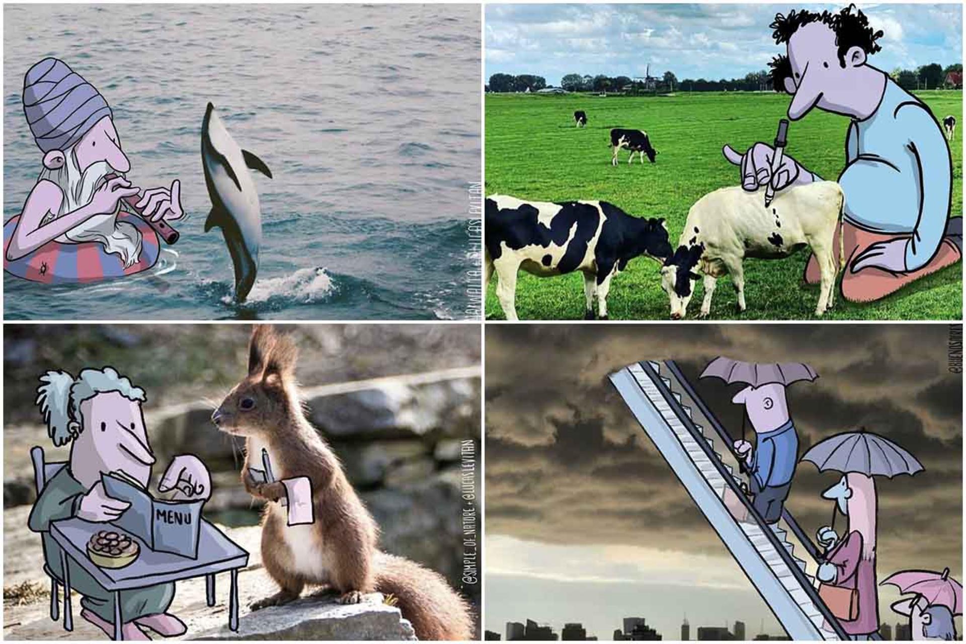 حمله به عکس‌های اینستاگرامی با تصویرسازی‌های زیرکانه