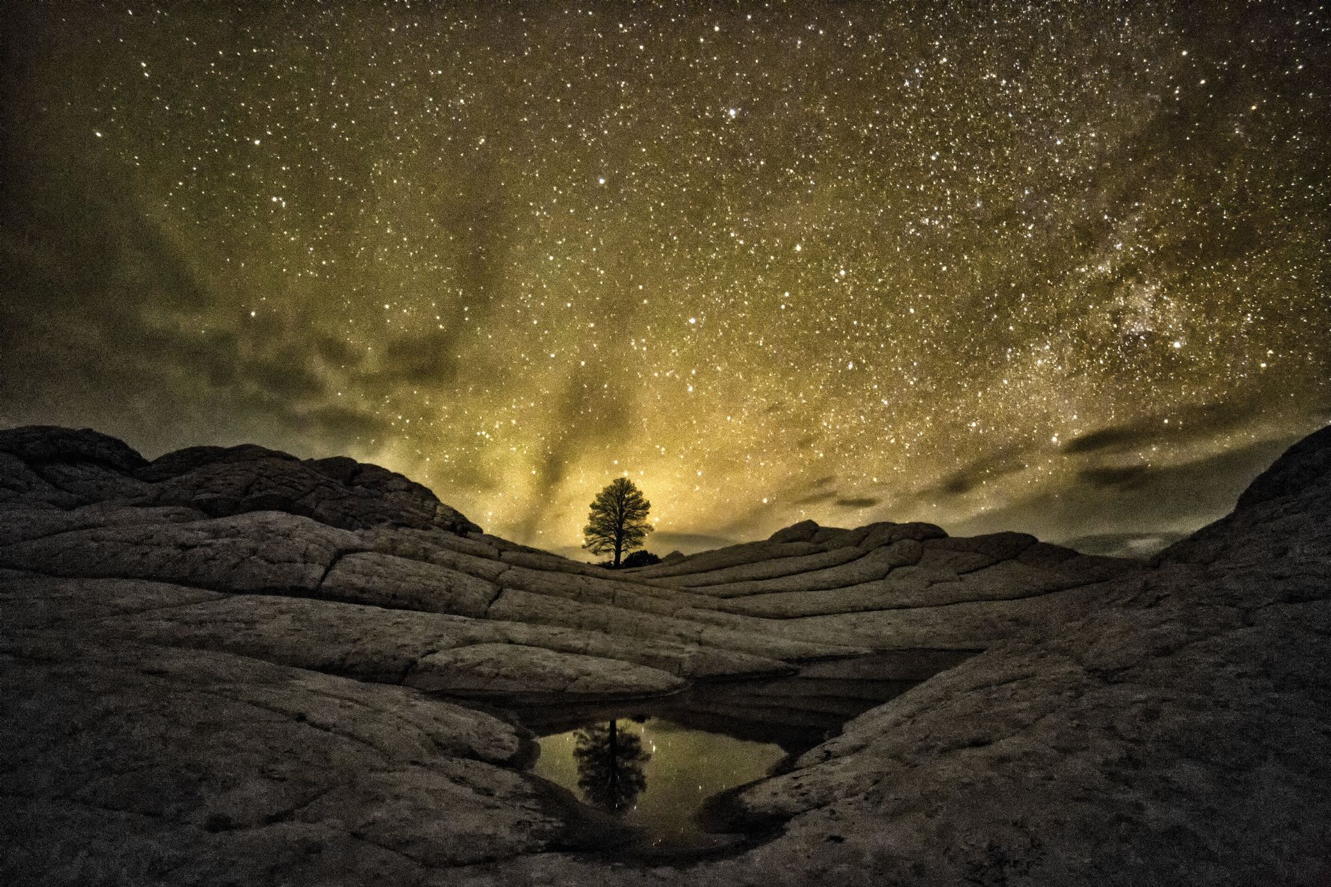 منظره آسمان شب ستاره آسمان تاب